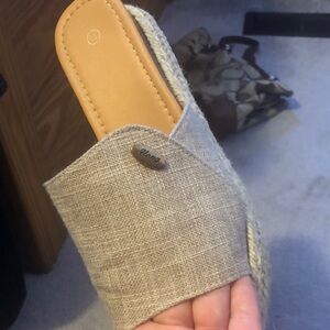 J/SLIDES Women's Beige Espadrille Slip-Ons